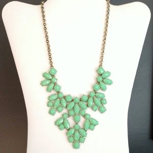 Green beaded necklace